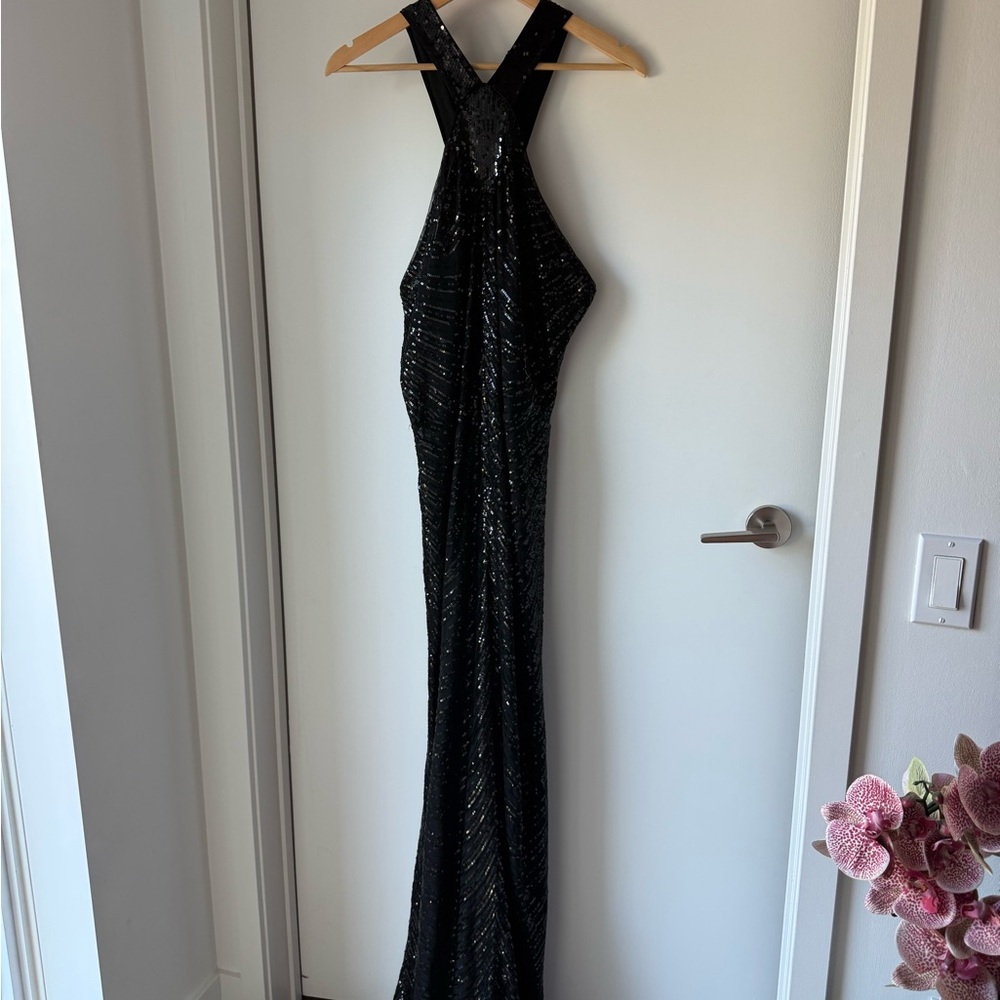 Fashion Nova Black Sequin Wedding Dress